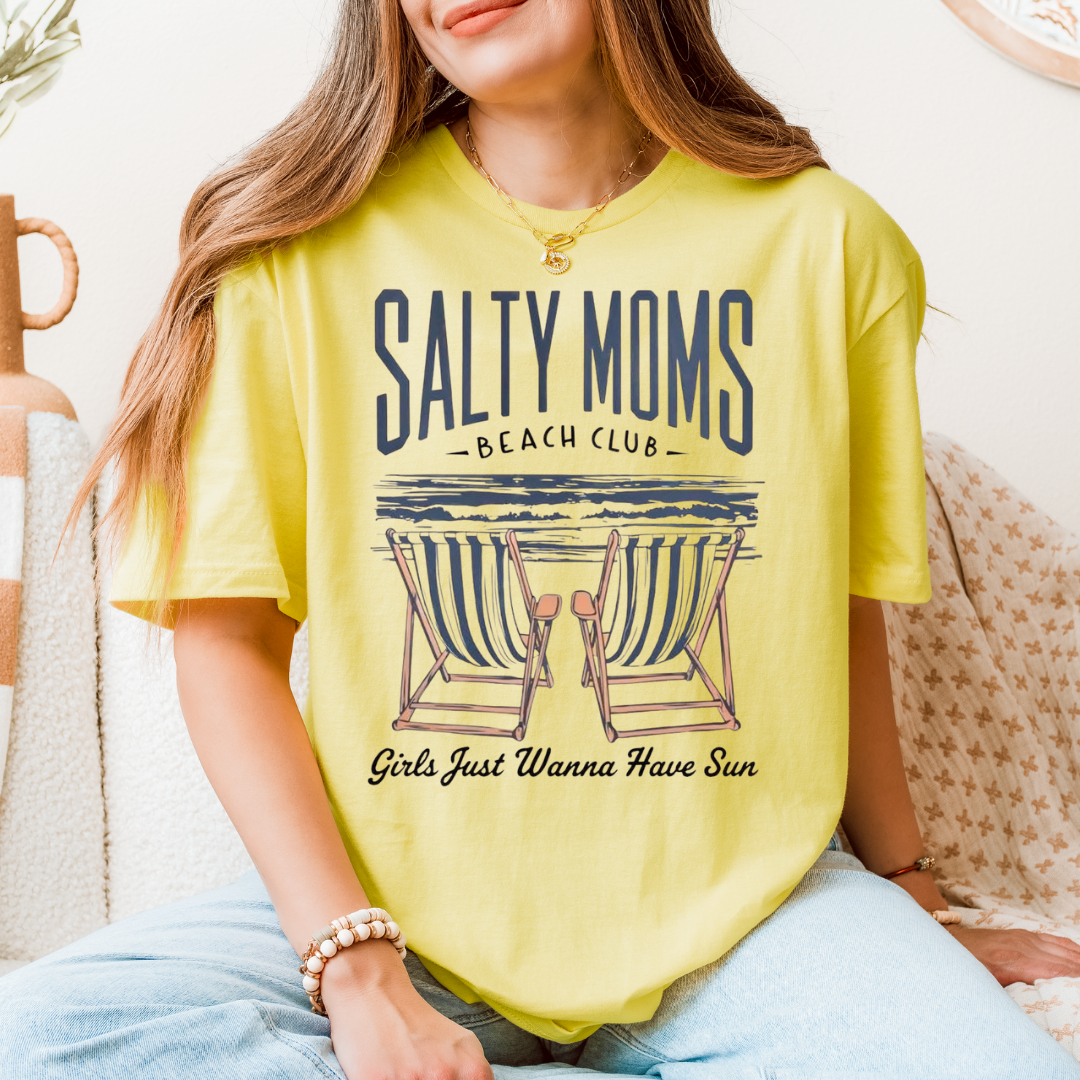 Salty moms beach club T-Shirt