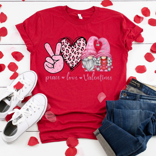 Peace Love Valentine T-Shirt