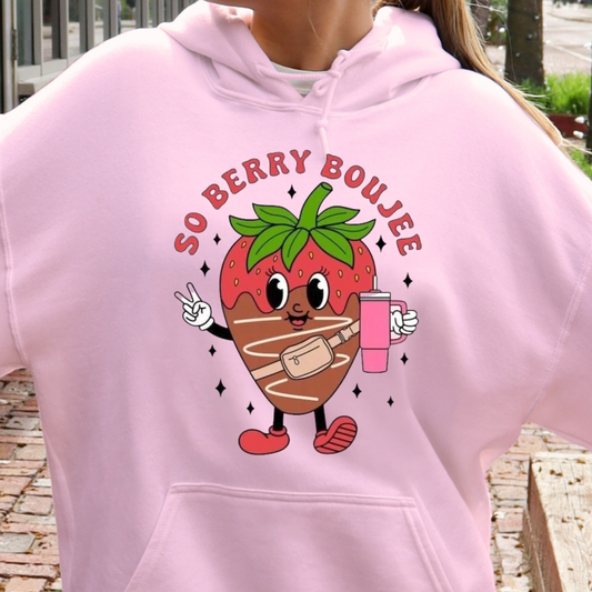 So berry boujee hoodie