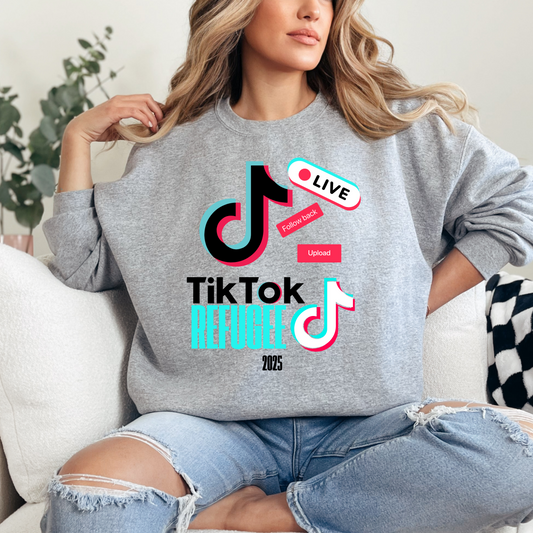 TikTok refugee crewneck