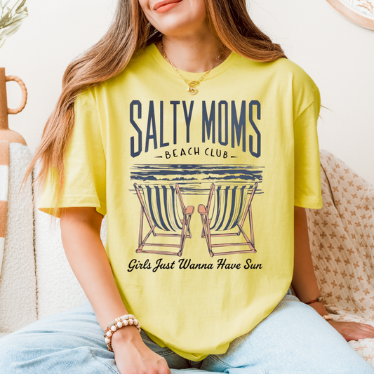 Salty moms beach club T-Shirt